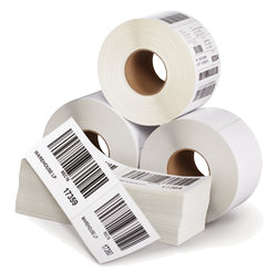 4 x 2 Thermal Transfer Matte Polypropylene Film Labels, Perforated, 8  Outside Diameter, 2600 Labels/Roll, 4 Rolls/Box, $40.35M - Eagle Wright